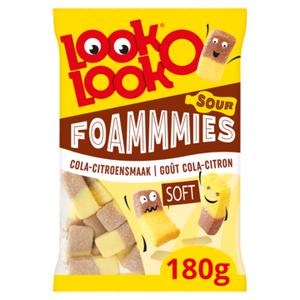 Look-O-Look Foammmies Cola Lemon Zoet Snoep Zak 180 gram