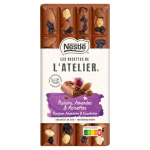 LES RECETTES DE L'ATELIER Nestle L'Atelier melk Chocolade Reep Cranberry Hazelnoot 170g