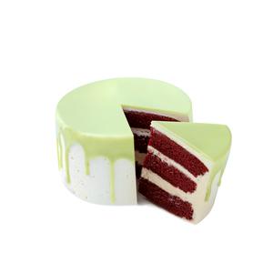 Hema dripcake groen red velvet 8 p.