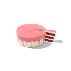 Hema dripcake roze red velvet 24 p.