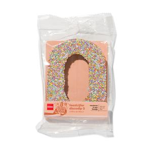 Hema chocolade feestcijfer 0 met discodip