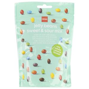 Hema zoete en zure jellybeans - 200 gram