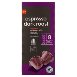 Hema koffiecups espresso dark roast - 20 stuks