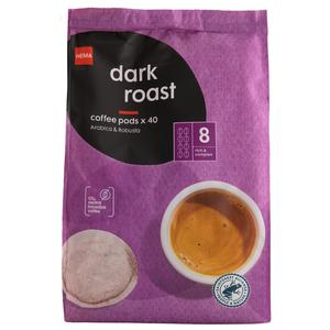 Hema koffiepads dark roast - 40 stuks