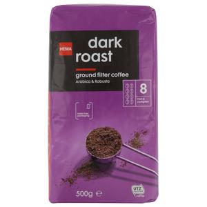 Hema filterkoffie dark roast - 500 gram