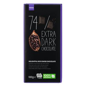 Hema donkere chocolade met 74% cacao