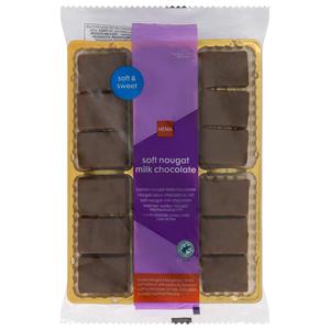 Hema zachte nougat met melkchocolade 180gram