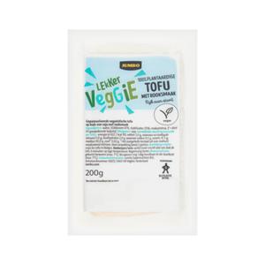 Jumbo Lekker Veggie Tofu met Rooksmaak 100% Plantaardig 200g