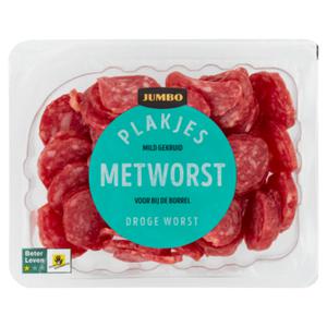 Jumbo Plakjes Metworst Droge Worst 100g