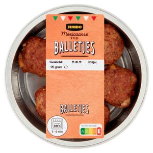 Jumbo Mexicaanse Stijl Balletjes 95g