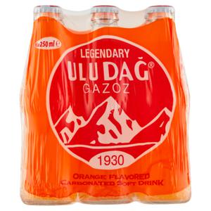 Uludag Legendary Gazoz Frisdrank met Sinaasappelsmaak 6 x 250ml