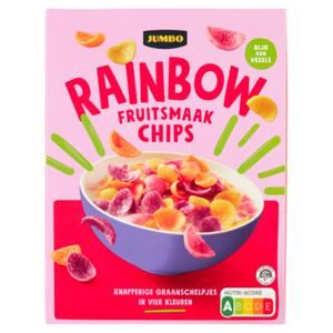 Jumbo Rainbow Fruitsmaak Chips 350g