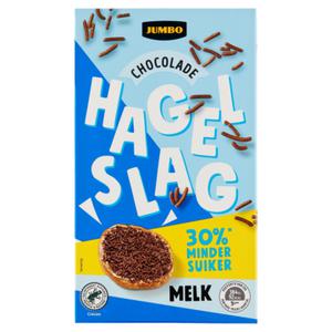 Jumbo Hagelslag Melk Minder suiker 380g