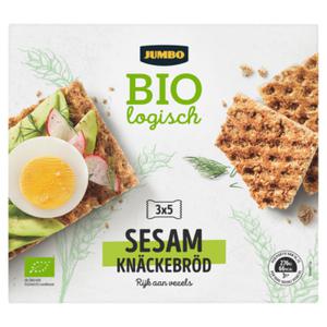 Jumbo Biologisch Sesam Knackebrod 3 x 5 Stuks 250g