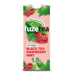 Fuze Tea Black Tea Raspberry Mint No Sugar 1, 5L