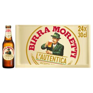 Birra Moretti L'Autentica Bier Fles 24x30cl Krat