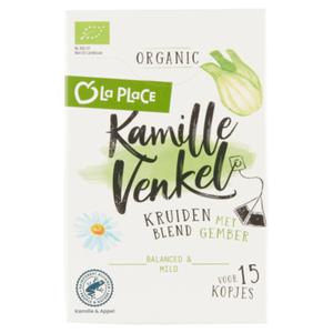 La Place Biologische Kruidenthee Kamille - Venkel 15 Stuks