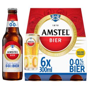 Amstel Pilsener 0.0 Bier Fles 6 x 300ml