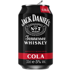 Jack Daniel's Whiskey Cola - Blik 330ML