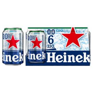 Heineken Premium Pilsener 0.0 Bier Gekoeld Blik 33cl