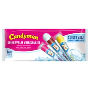 Candyman Suikervrije Vrieslollies 15 x 40ml