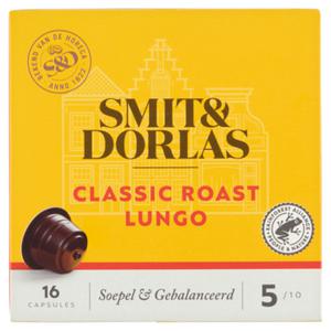 Smit & Dorlas Classic Roast Lungo Koffiecups 16 Stuks