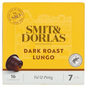 Smit & Dorlas Dark Roast Lungo Koffiecups 16 Stuks