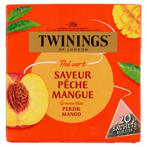 Twinings of London Groene Thee Perzik Mango 20 Stuks