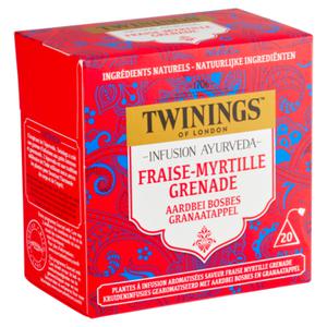 TWININGS OF LONDON Ayurveda Aardbei Bosbes Granaatappel