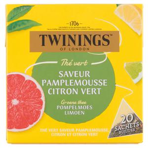 Twinings of London Groene Thee Pompelmoes Limoen 20 Stuks