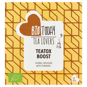 Bio Today Tea Lovers Teatox Boost Kruideninfusie met Kurkuma 12 Stuks 21, 6g