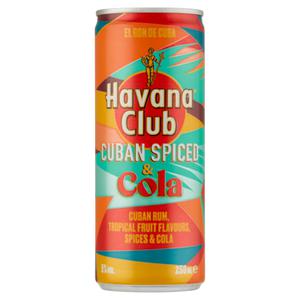 Havana Club Cuban Spiced & Cola - Blik - 250ML