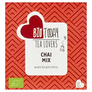 Bio Today Tea Lovers Chai Mix Zwarte Thee met Specerijen 12 Stuks 21, 6g