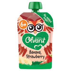 NUTRICIA Olvarit Olvarit Knijpfruit Banaan Aardbei 6+ Maanden 100g