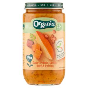 Organix Biologisch Maaltijdpotje Zoete Aardappel, Linzen, Rundvlees & Peterselie 12+ Maanden 235g