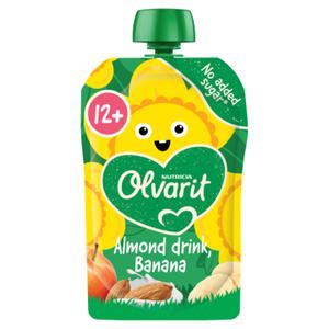 NUTRICIA Olvarit Olvarit Knijpfruit Amandeldrink Banaan 12+ Maanden 100g