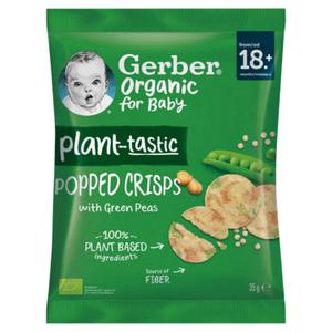 Gerber Plant-tastic Popped Crisps Erwten 35g