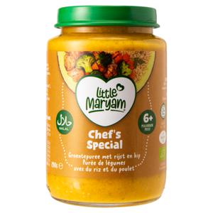 Little Maryam Chef's Special Groentenpuree met Rijst en Kip 6+ Maanden 190g