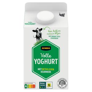 Jumbo Volle Yoghurt met 1 Ster Beter Leven Keurmerk 500ML