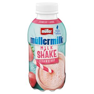 Mullermilk milkshake aardbei 381ml