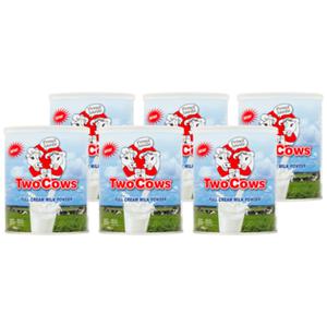 Two Cows Instant Full Cream Milk Powder 6 x 400g