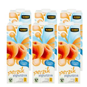 Jumbo Perzik Yoghurtdrink 6 x 1L