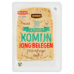 JUMBO umbo Jong Belegen Komijn Kaas 30+ Plakken 190g