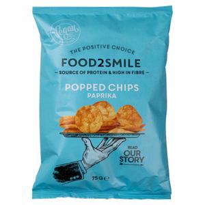 Food2Smile Popped chips paprika 75g