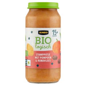 Jumbo Biologisch Stamppotje met Pompoen & Rundvlees 15+ Maanden 250g