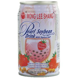 Mong Lee Shang Pearl Soy Drank Aardbeiensmaak