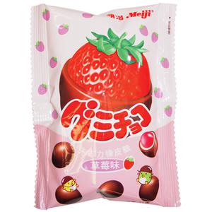 Meiji Gummy Choco - Aardbeien