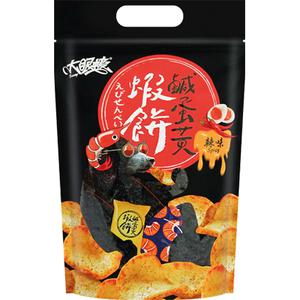 Hu Wang Pittige Crackers - Gezouten Eieren en Garnalensmaak