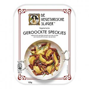 Vegetarische Slager Speckjes gerookt