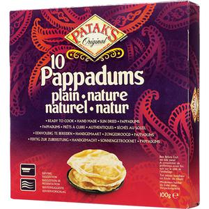 Patak`S Pappadums Plain Nature